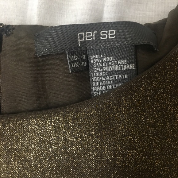 ✨ Per Se gold metallic sheath dress✨ - Picture 5 of 5